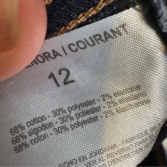 Nine West Blue Jeggings Medium Wash Elastic Waistband Size 12 - Picture 12 of 15